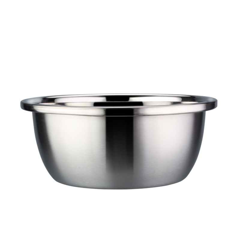 Kitchen Tool Stainless Steel 201/304 Solid and Durable Basin Thin Edge Basin Salad Mixing Bowl