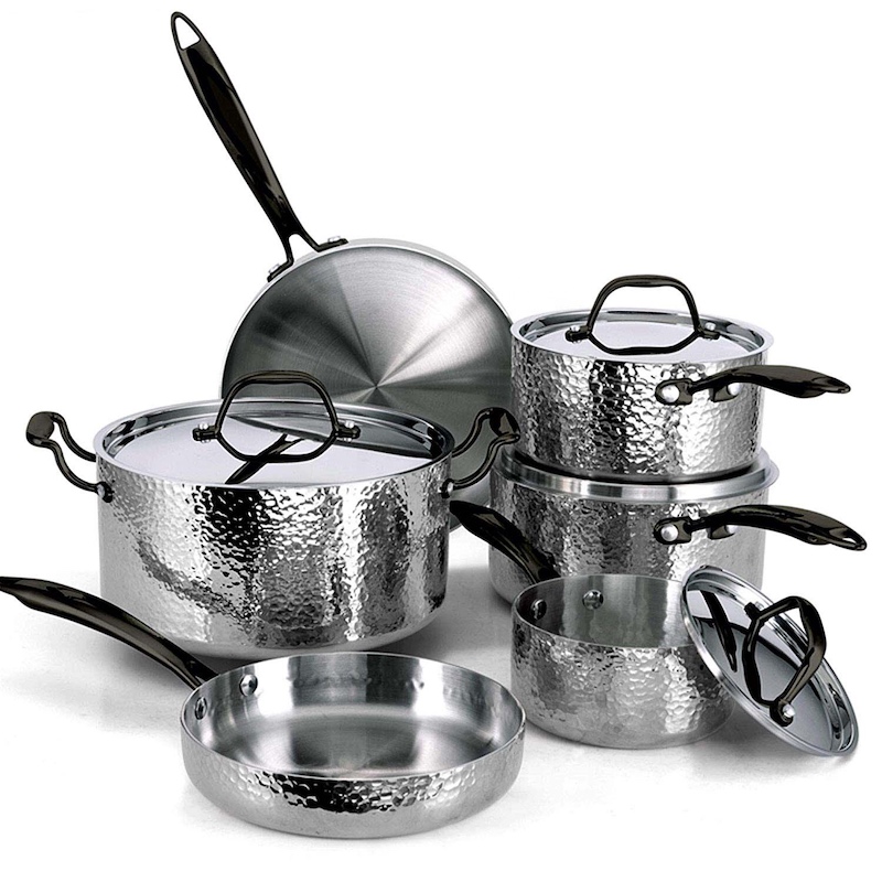 Set di cucina in acciaio inossidabile